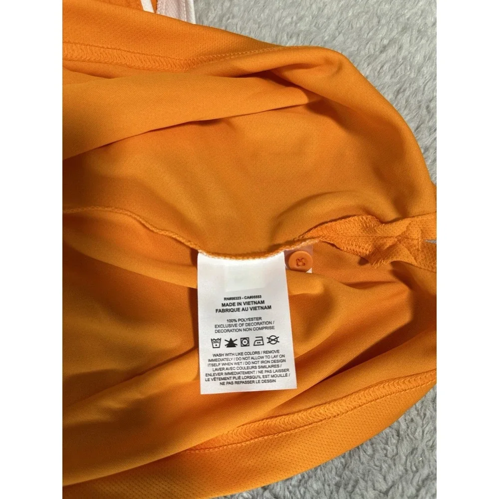NIKE x BO JACKSON New Mens Size XL Dri-Fit Polo Shirt Orange Wicking Golf Casual